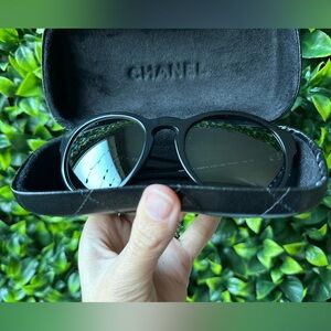 CHANEL Black Sunglasses